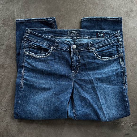 Silver brand capri jeans! great condition - Picture 1 of 5